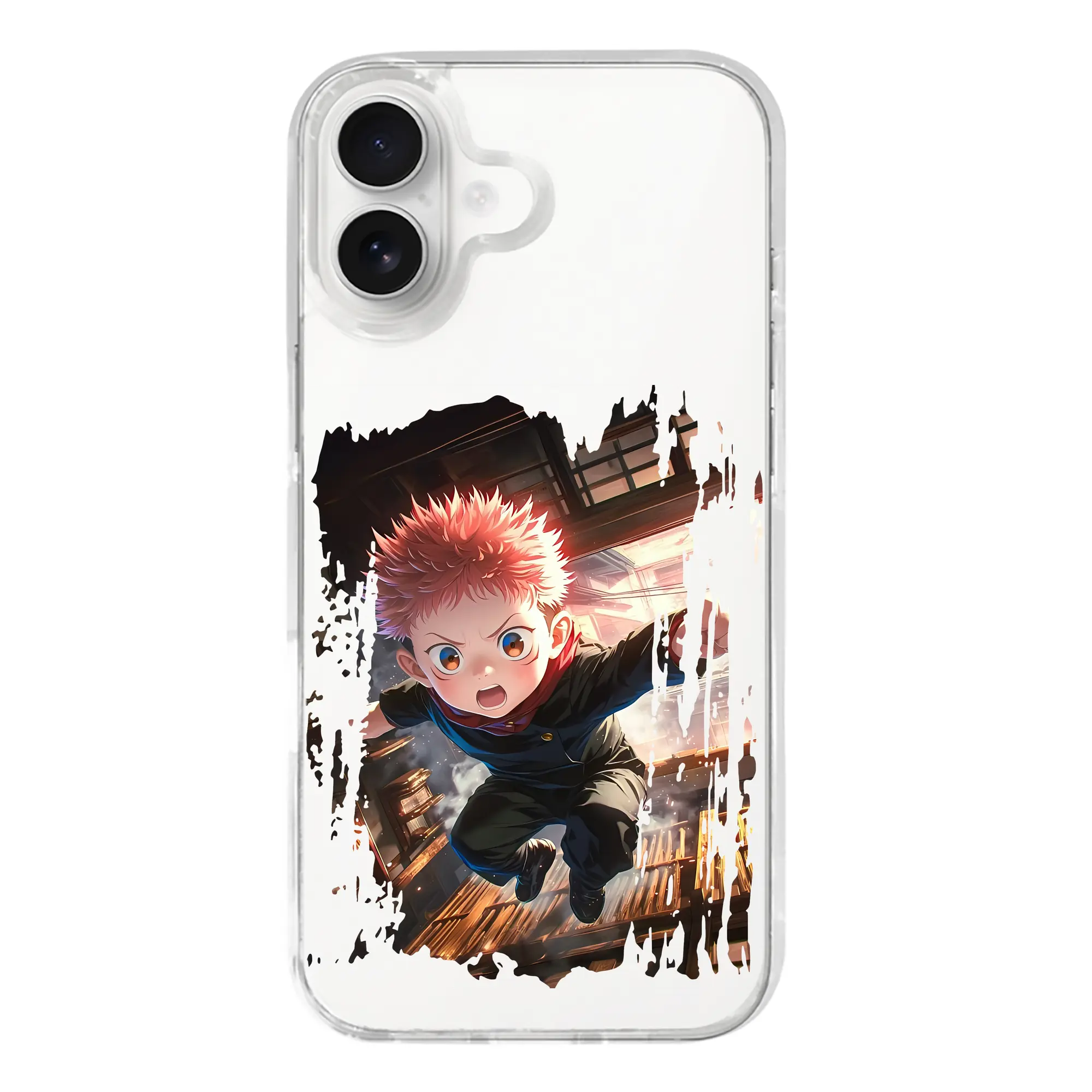 呪術廻戦 グッズ,虎杖 悠仁 - iPhone 17シリーズ 透明スマホケース – 薄型・耐衝撃・精密フィット保護カバー